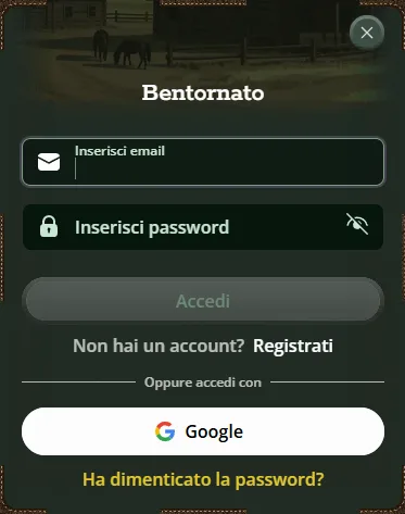 Schermata dashboard casino dopo il login su mobile