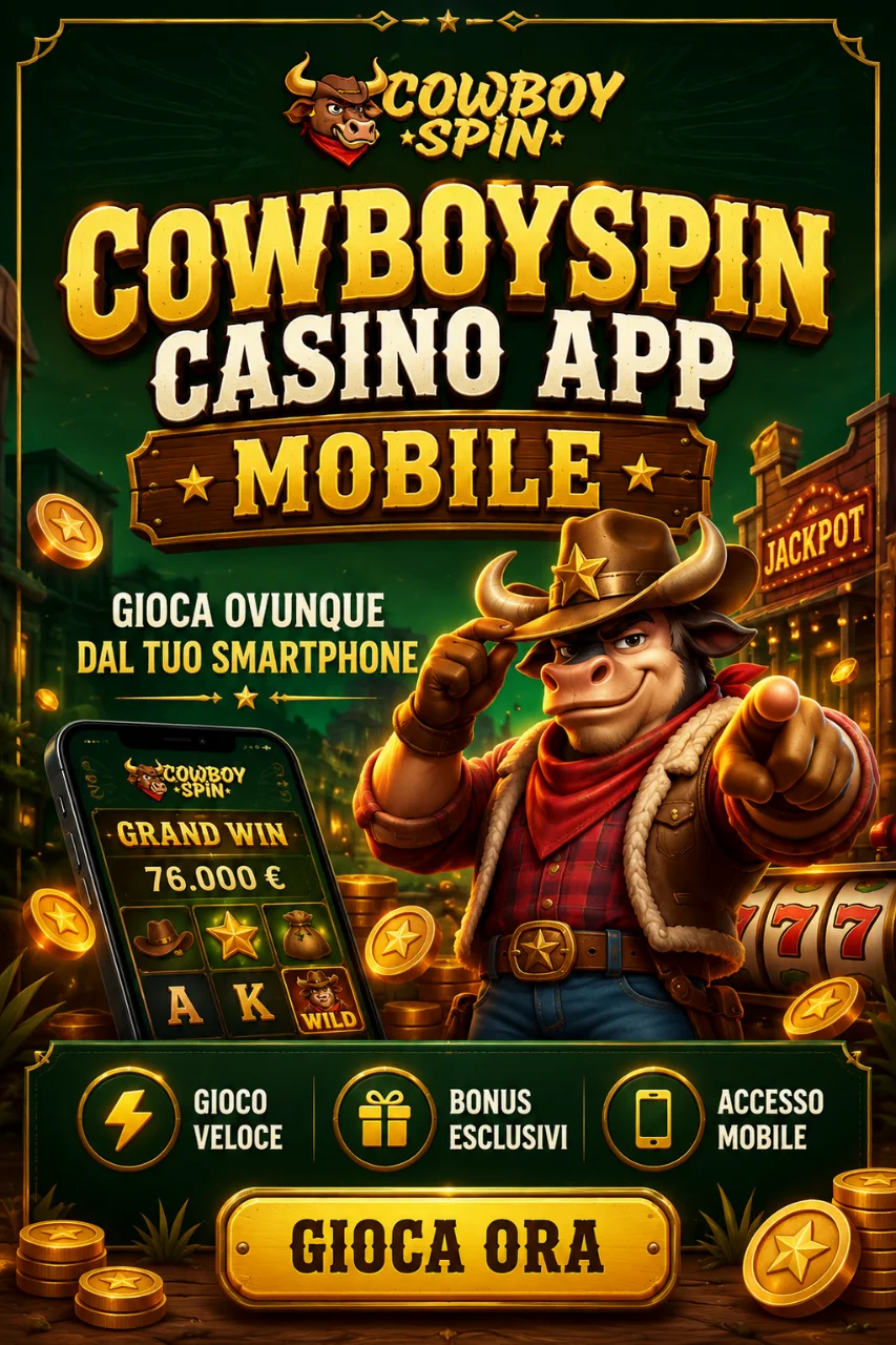 Cowboyspin Casino App Mobile — Gioca Ovunque dal Tuo Smartphone